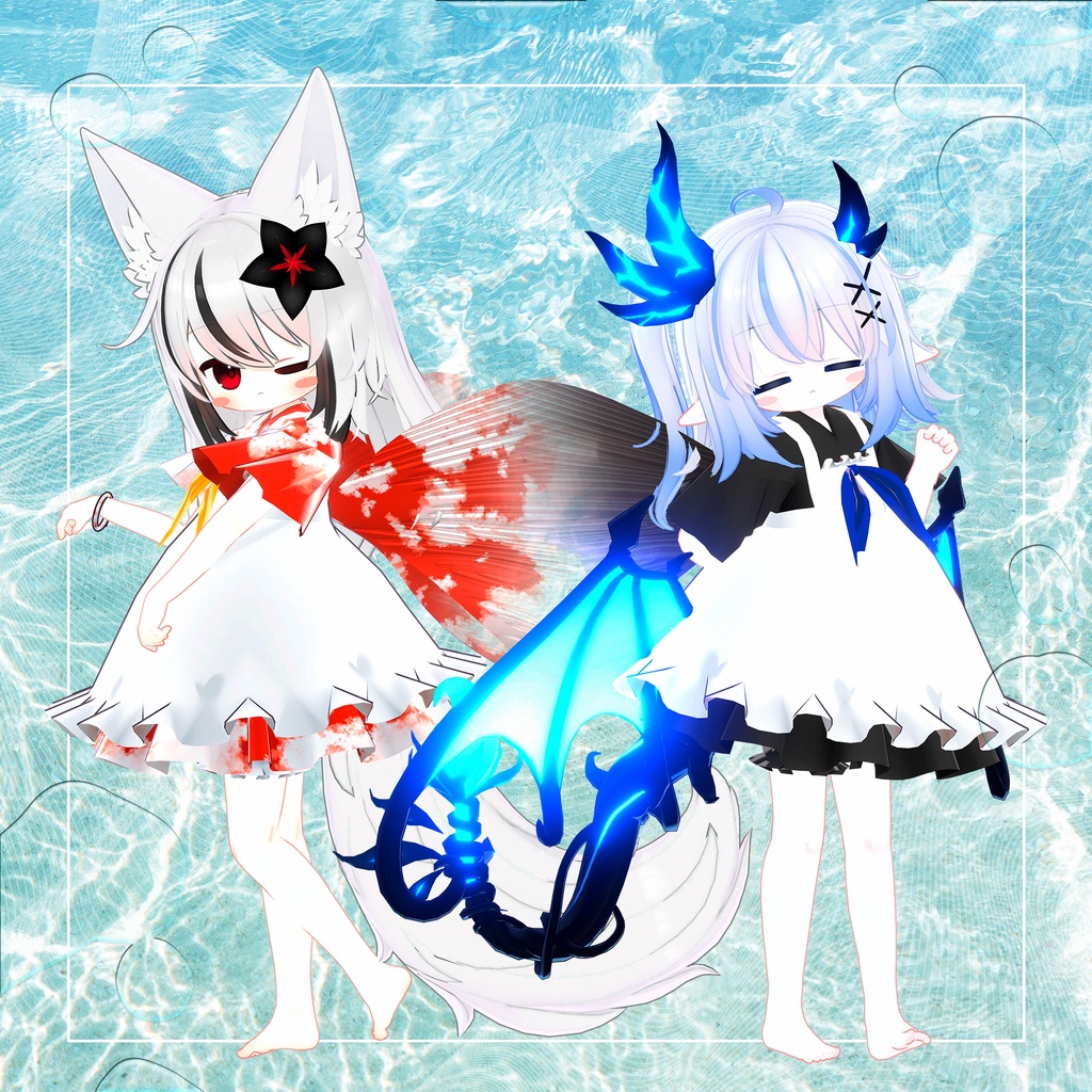 【VRC想定衣装】金魚メイド