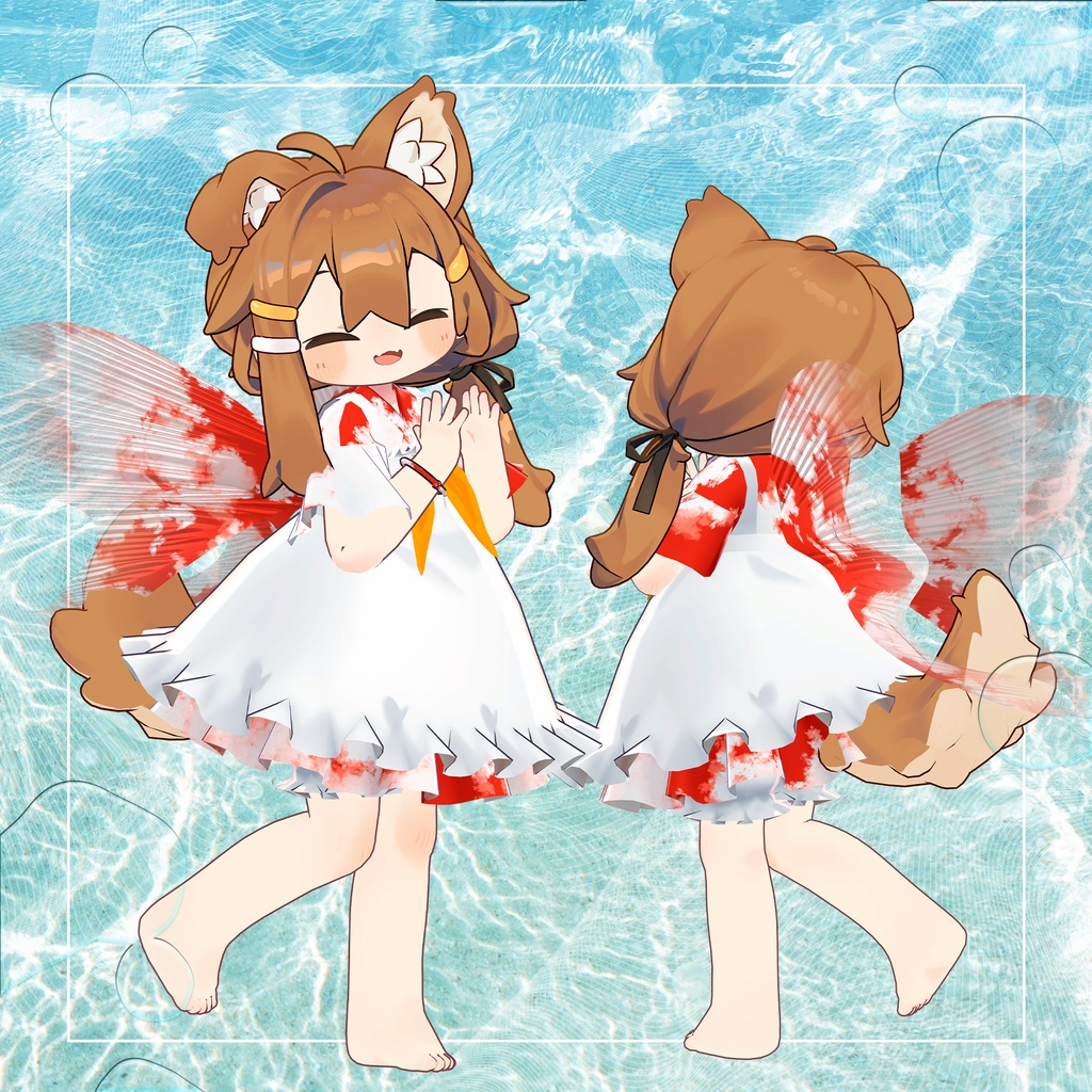 【VRC想定衣装】金魚メイド