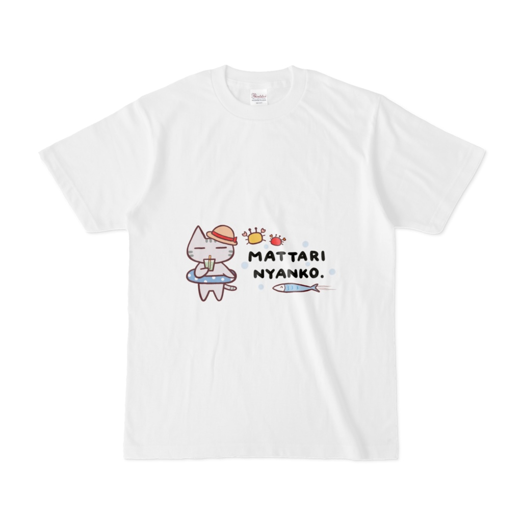 夏にゃんこTシャツ
