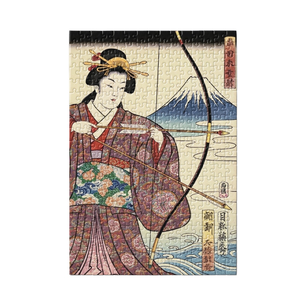 荒恵比寿女武者浮世絵ジクソーパズル300