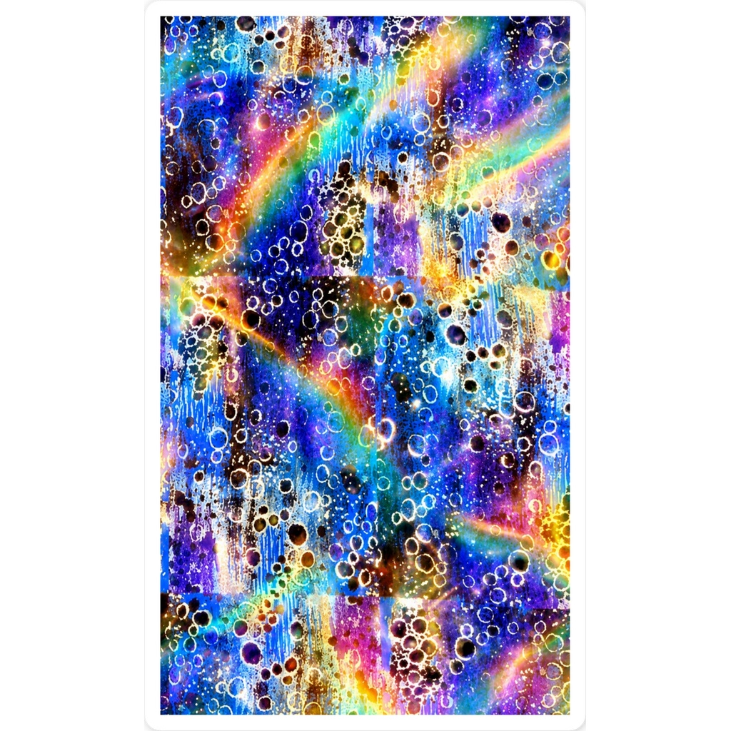 虹色耀変天目浮世絵スマホステッカー