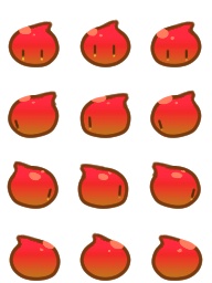 pictsquare(ピクスク)向けスライム型アバター【スラララ】※アクセサリー追加