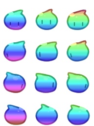 pictsquare(ピクスク)向けスライム型アバター【スラララ】※アクセサリー追加