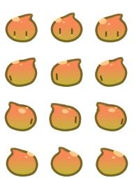 pictsquare(ピクスク)向けスライム型アバター【スラララ】※アクセサリー追加