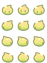 pictsquare(ピクスク)向けスライム型アバター【スラララ】※アクセサリー追加