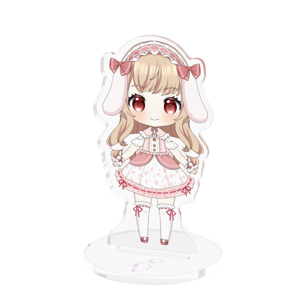 あるくちゃんの立ち絵アクリルフィギュア。