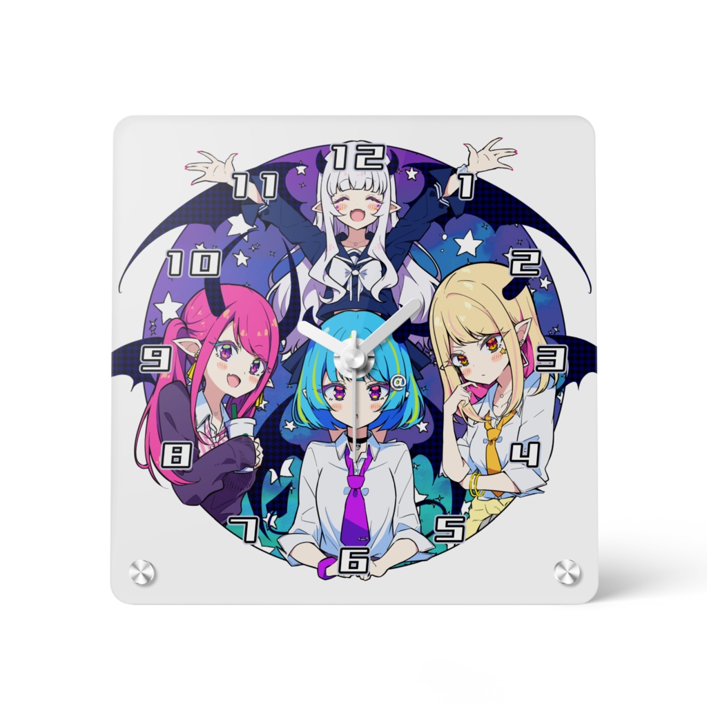 【デビギャル】アクリル時計