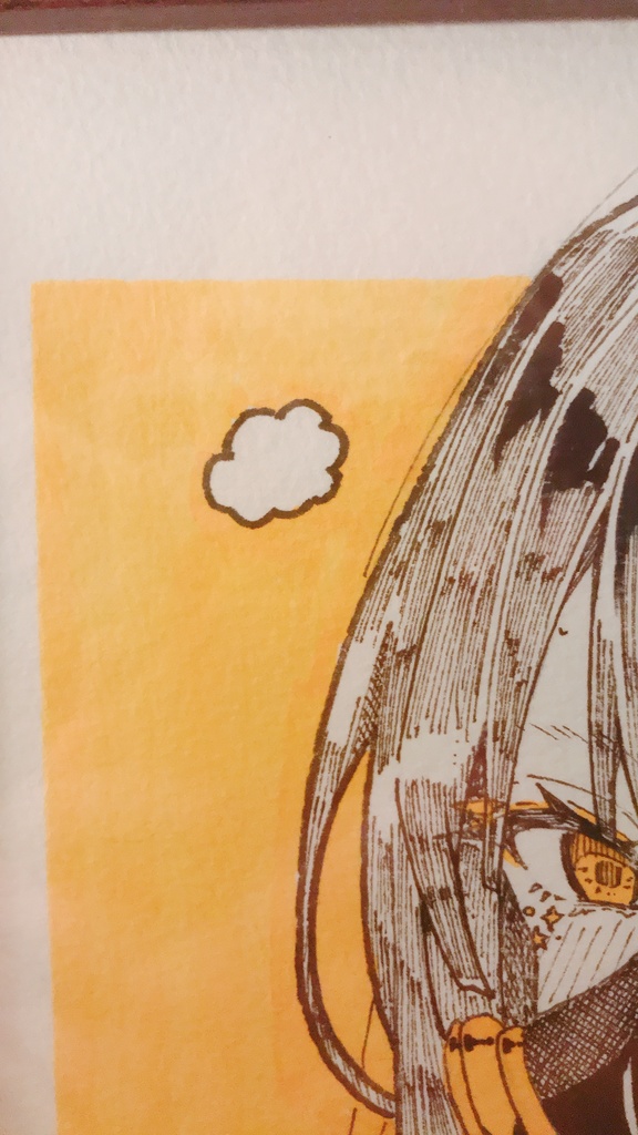 【オタクアート】「呼吸困難-Fall in love-」(一点物/額付き)