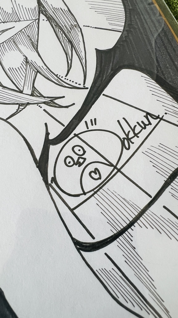 【アナログ原画】気の赴くままに描いた色紙 / Art painted according to my whims.