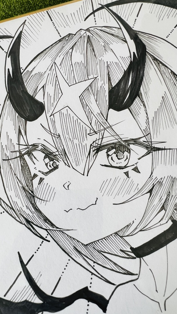 【アナログ原画】気の赴くままに描いた色紙 / Art painted according to my whims.