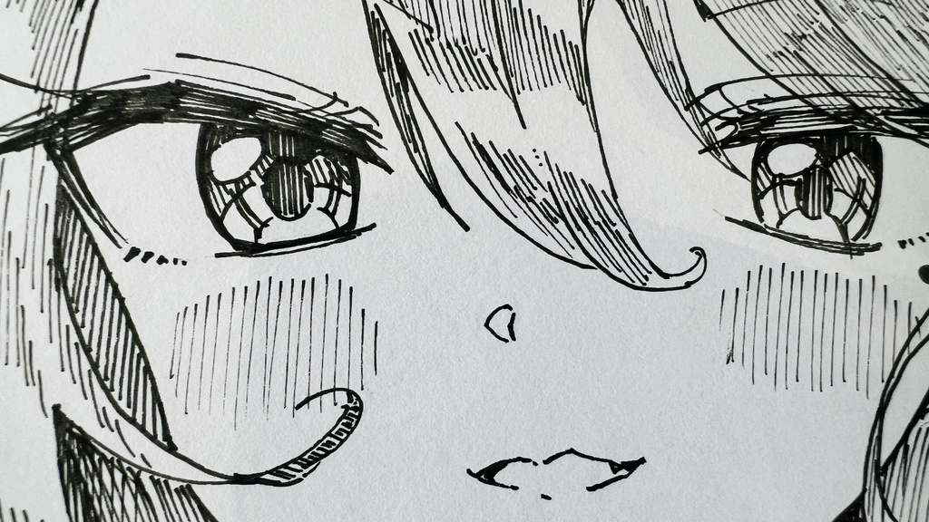 【アナログ原画】気の赴くままに描いた色紙 / Art painted according to my whims.