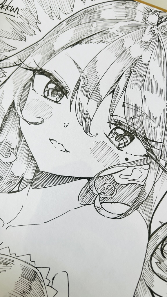 【アナログ原画】気の赴くままに描いた色紙 / Art painted according to my whims.