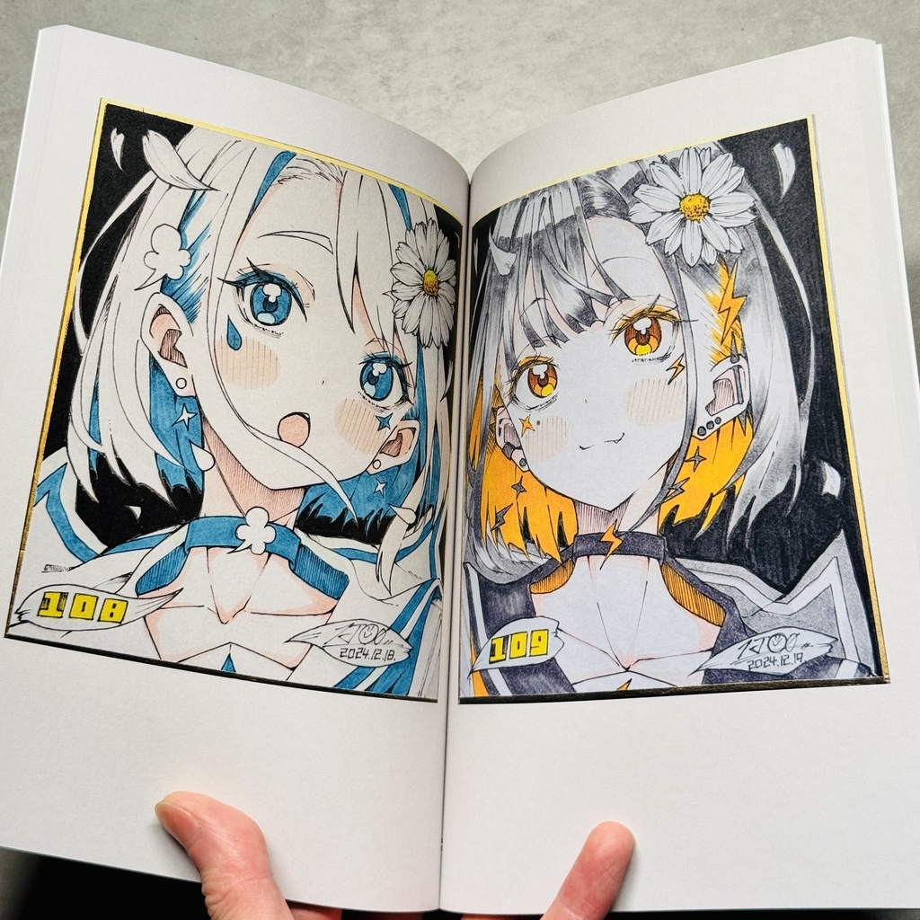 【BOOTH限定サイン本】画集『毎日原画②』/ COMITIA151新刊【限定400部】