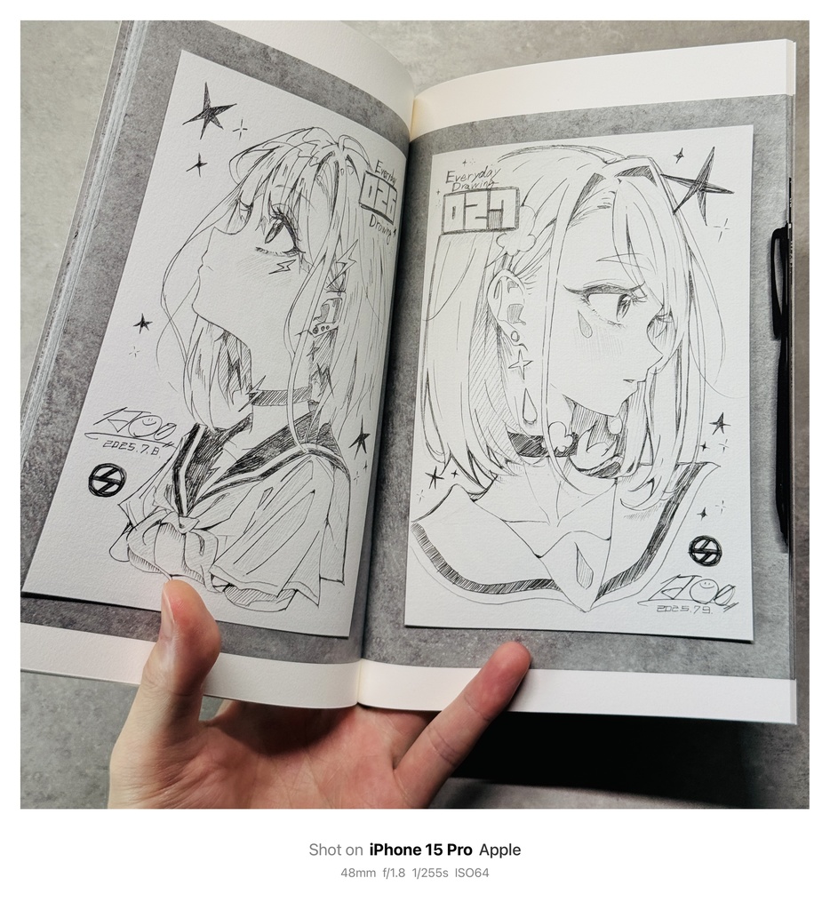 【C106新刊】『#毎日原画チャレンジ Vol.1』【限定130部/サイン本】