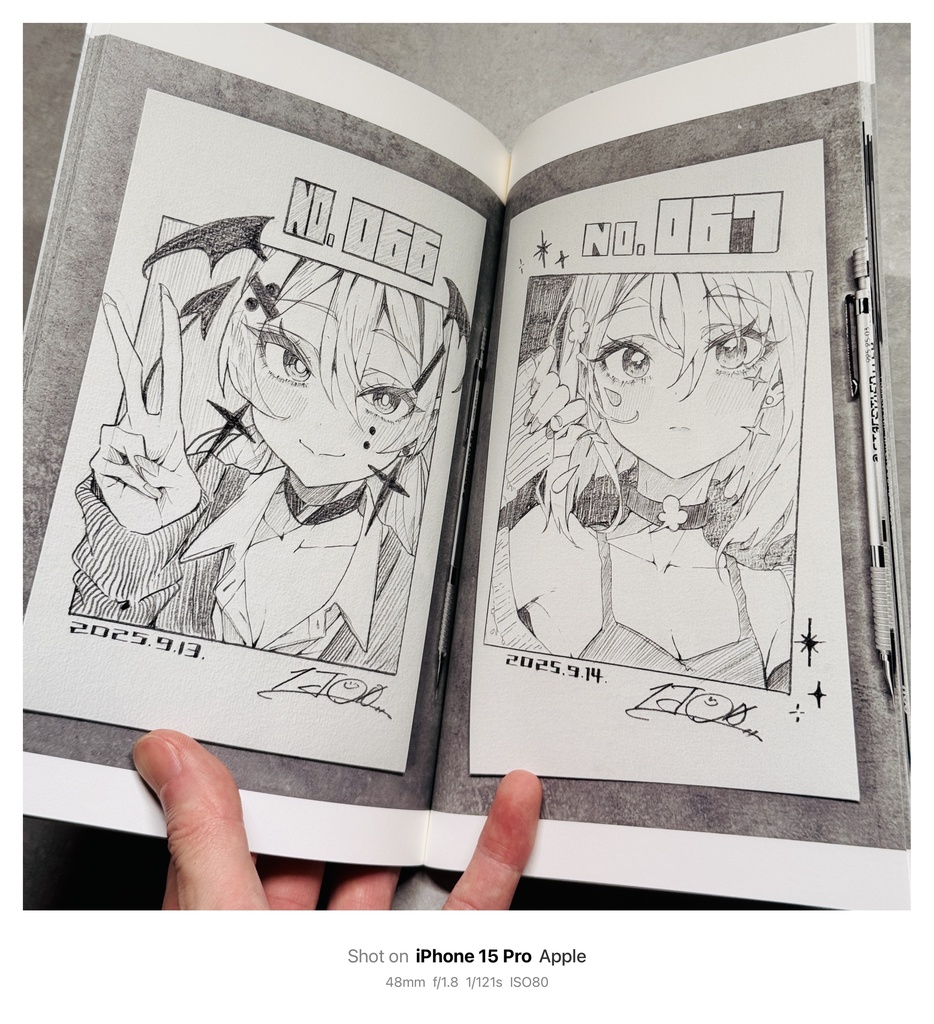 【COMITIA154新刊】『#毎日原画チャレンジ Vol.2』【限定150部/サイン本】