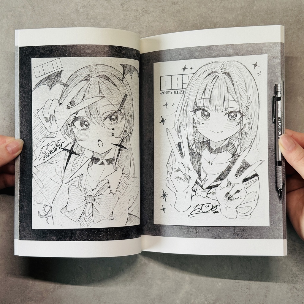 【COMITIA155新刊】『#毎日原画チャレンジ Vol.3』【限定100部/サイン本】