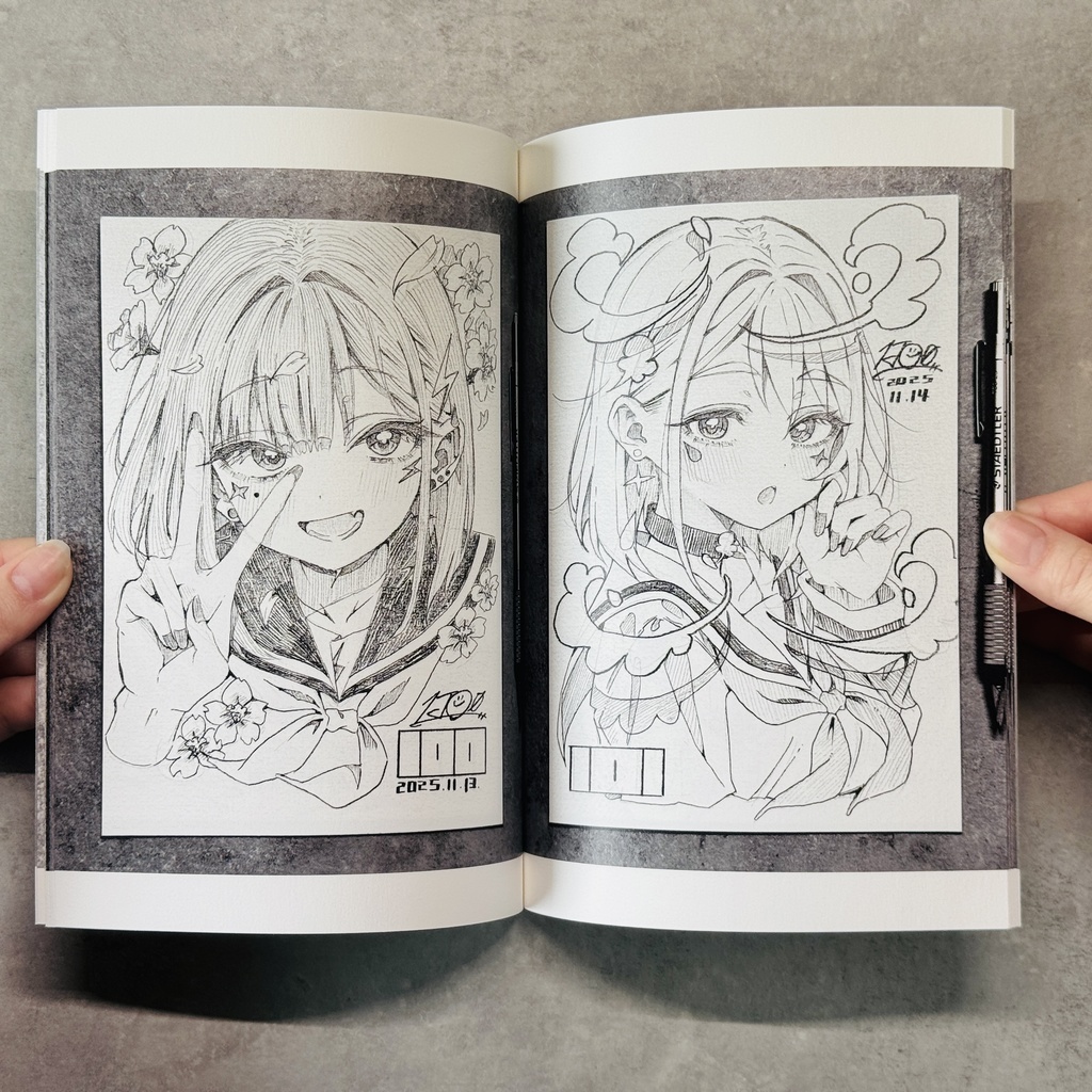 【COMITIA155新刊】『#毎日原画チャレンジ Vol.3』【限定100部/サイン本】