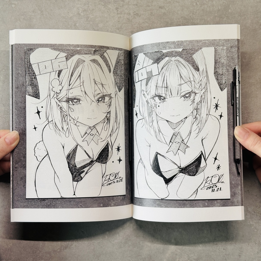 【COMITIA155新刊】『#毎日原画チャレンジ Vol.3』【限定100部/サイン本】