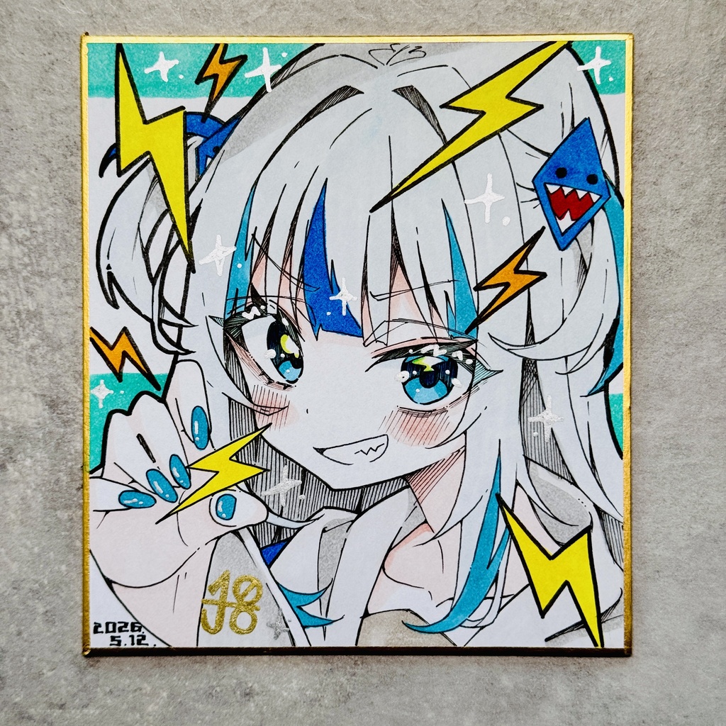 【アナログ原画】がうるぐら① GawrGura