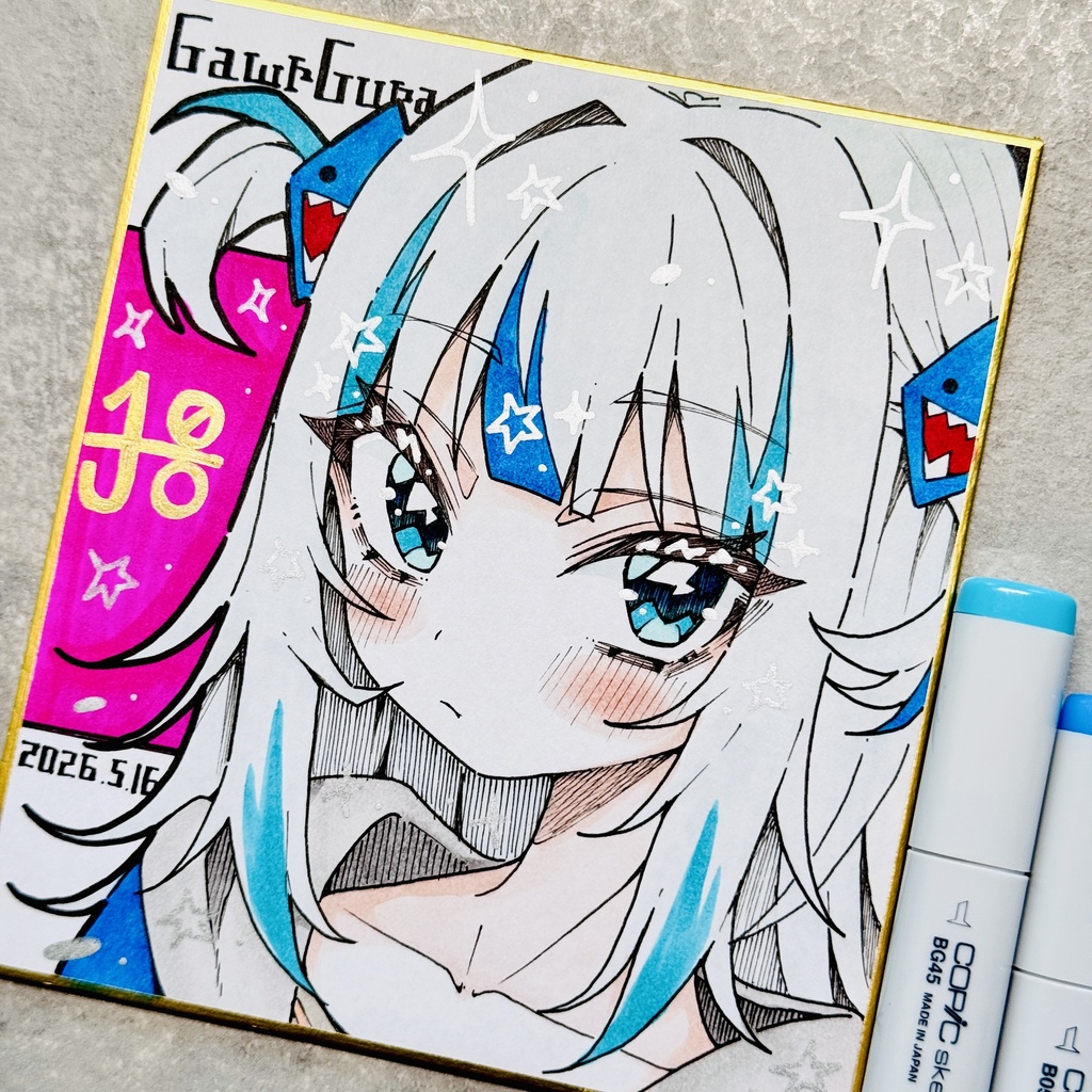 【アナログ原画】がうるぐら② GawrGura