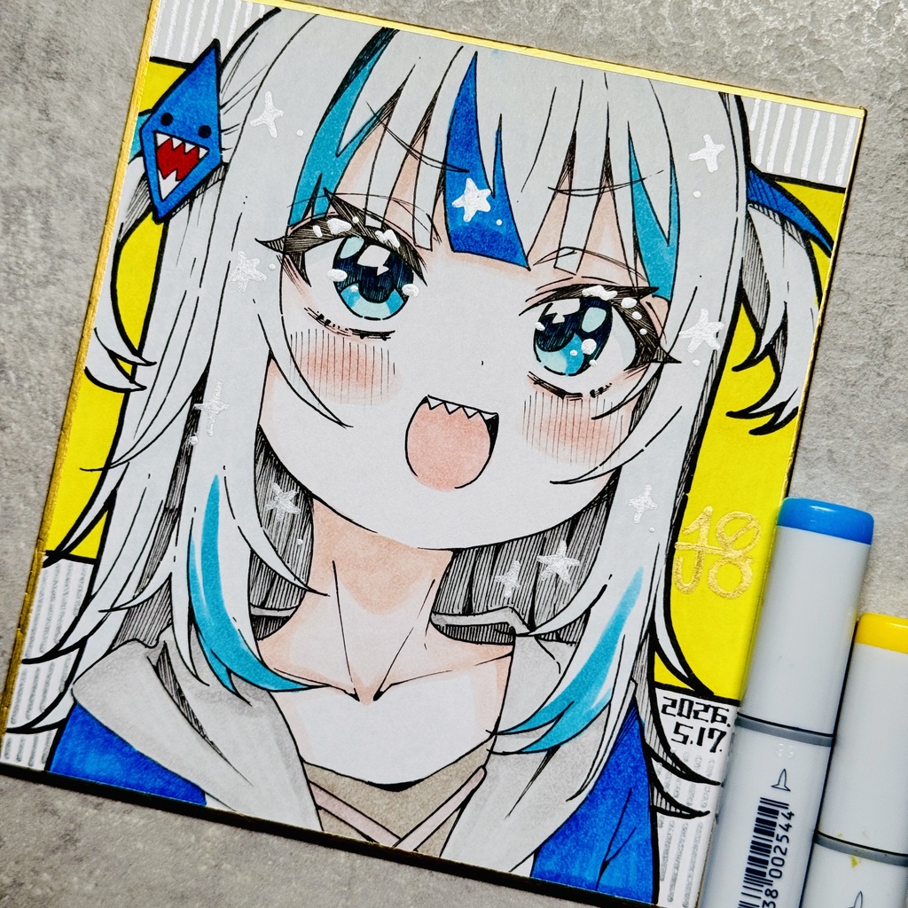 【アナログ原画】がうるぐら③ GawrGura