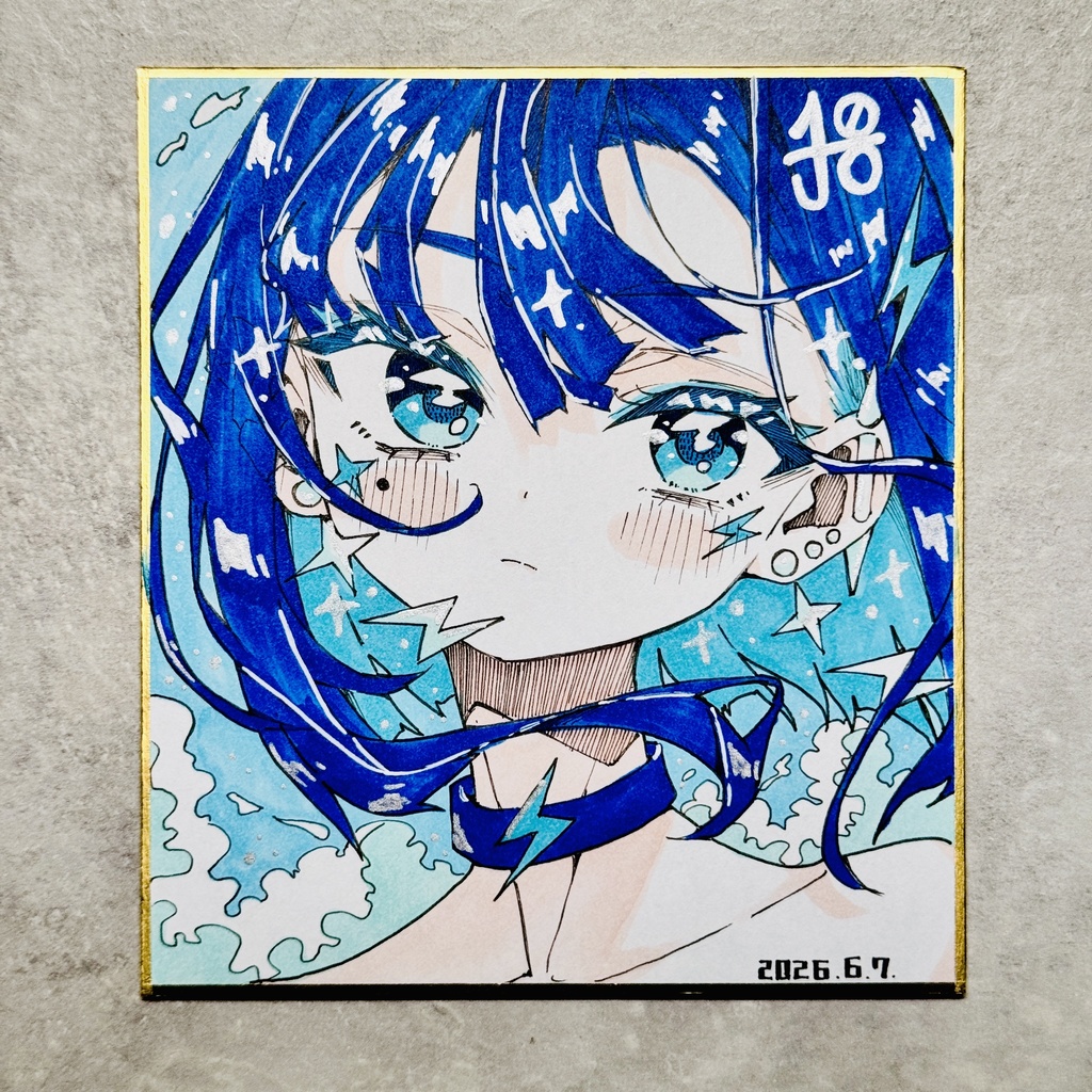 毎日原画チャレンジ/雷電-蒼-（2026/06/07）