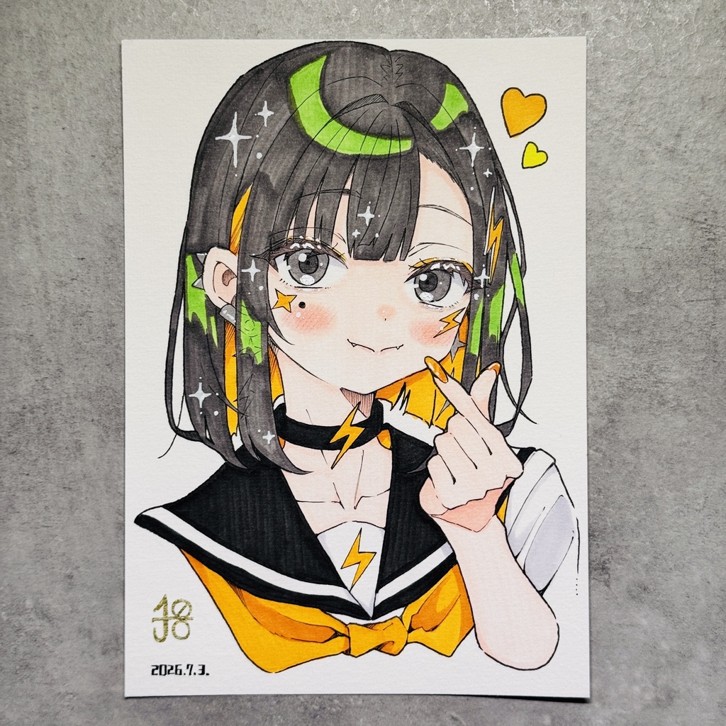 【アナログ原画】雷電【限定一点モノ】