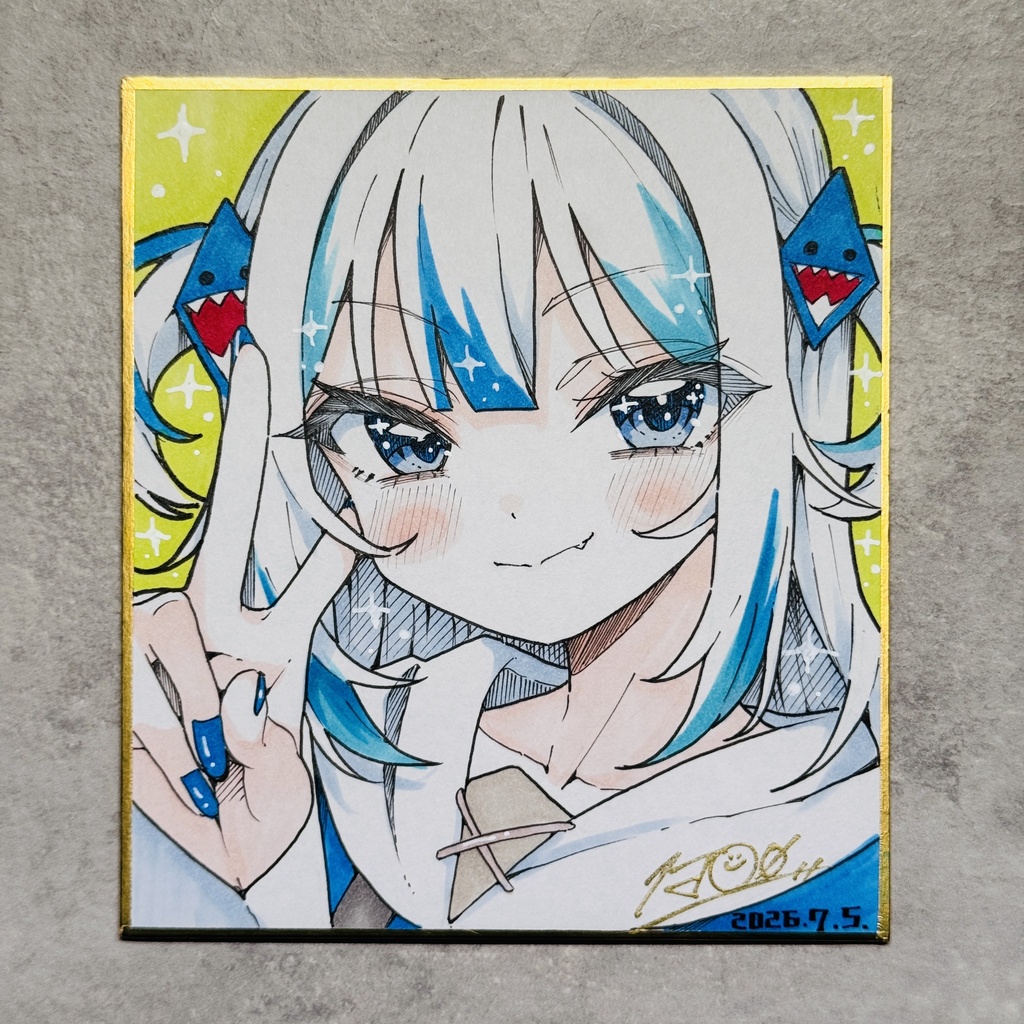 【アナログ原画】がうるぐら①【限定一点モノ】