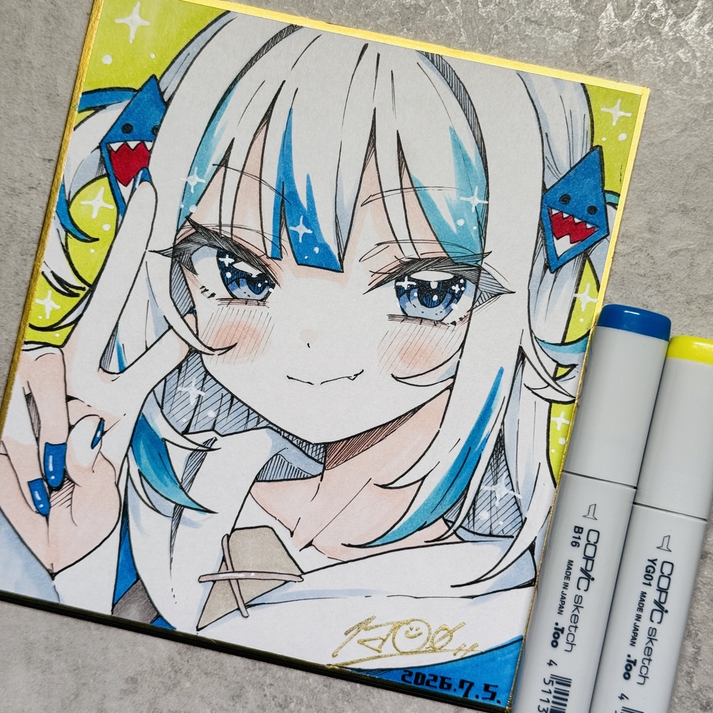 【アナログ原画】がうるぐら①【限定一点モノ】