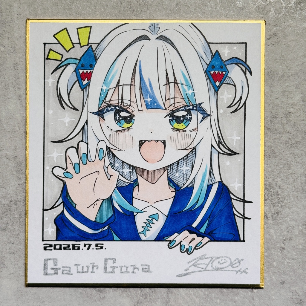 【アナログ原画】がうるぐら②【限定一点モノ】