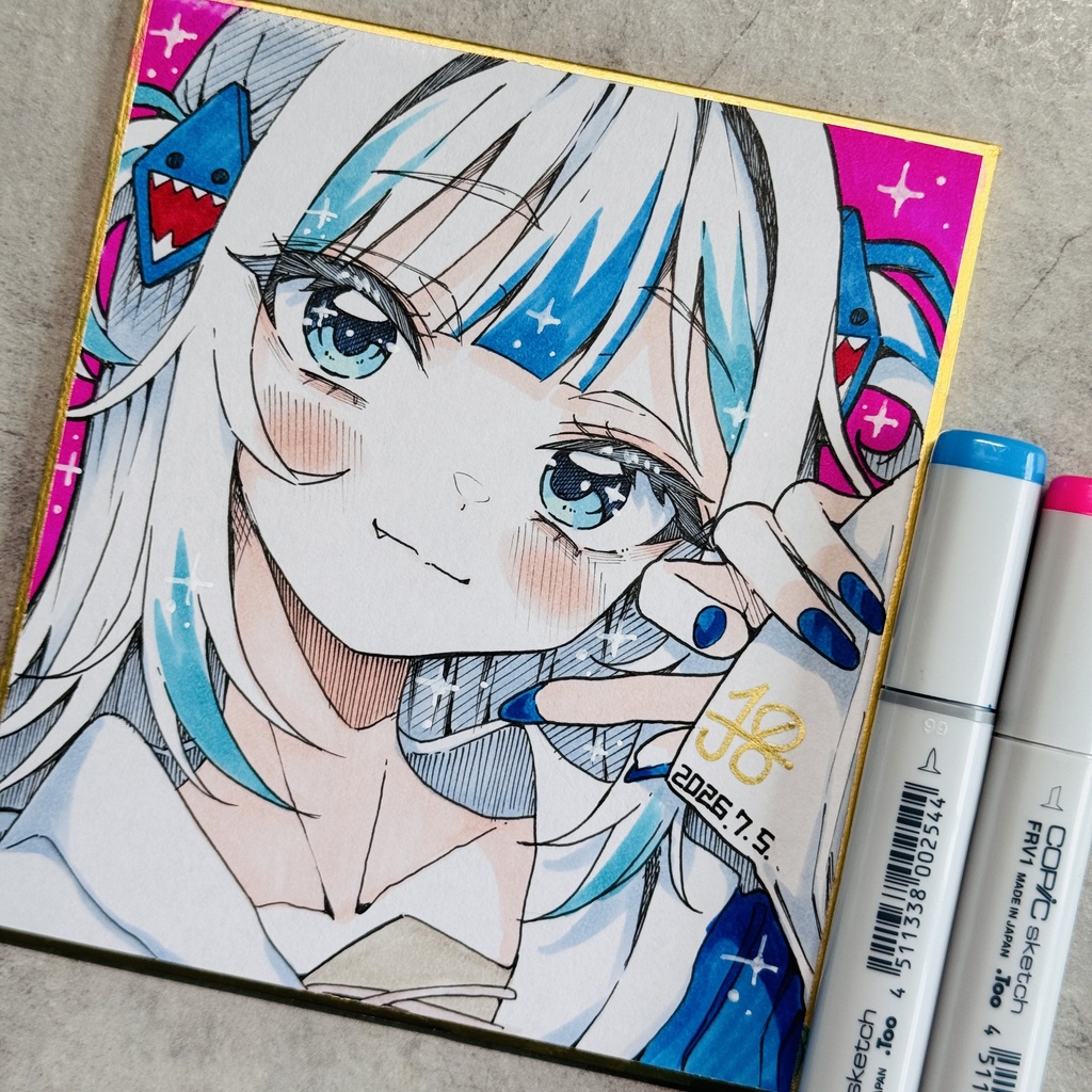 【アナログ原画】がうるぐら③【限定一点モノ】