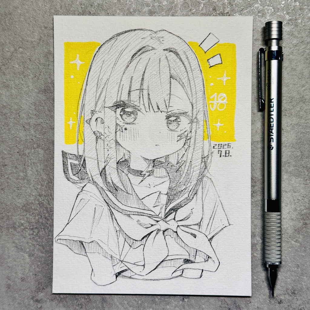 【アナログ原画】雷電【限定一点モノ】