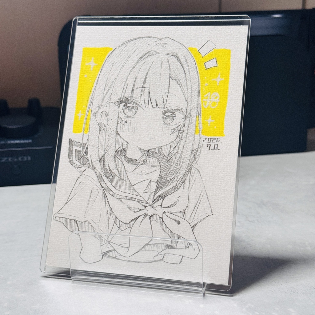 【アナログ原画】雷電【限定一点モノ】
