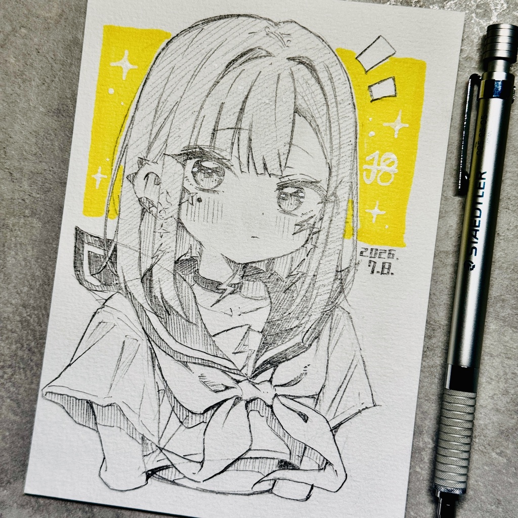 【アナログ原画】雷電【限定一点モノ】