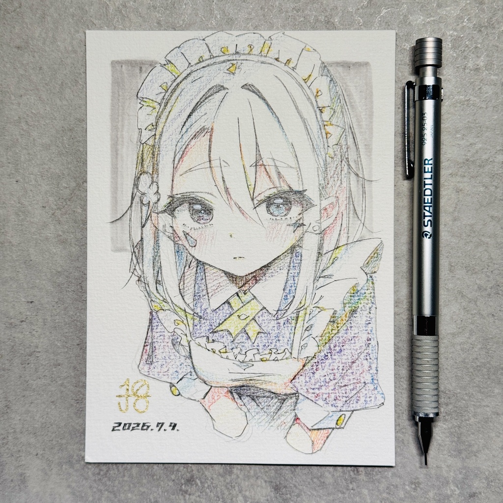 【アナログ原画】メイド風天【限定一点モノ】