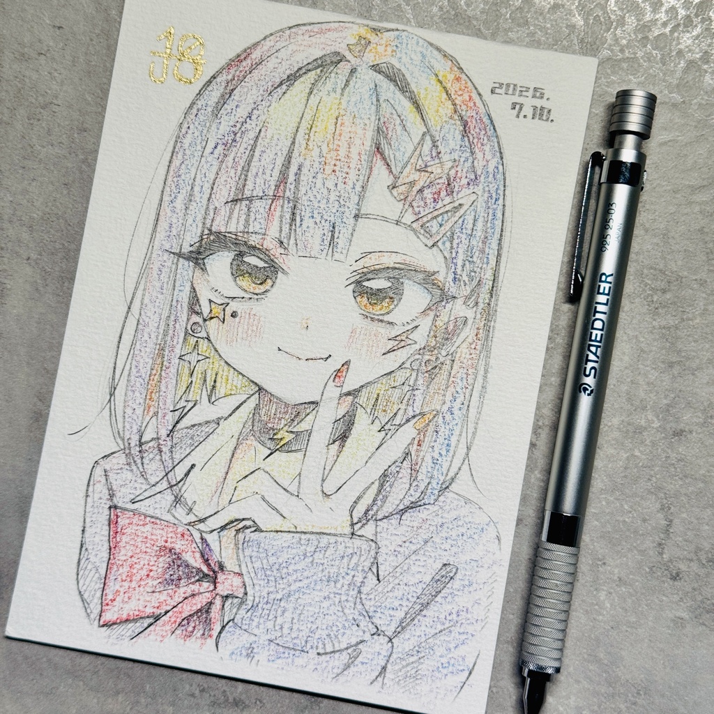 【アナログ原画】ギャル雷電【限定一点モノ】