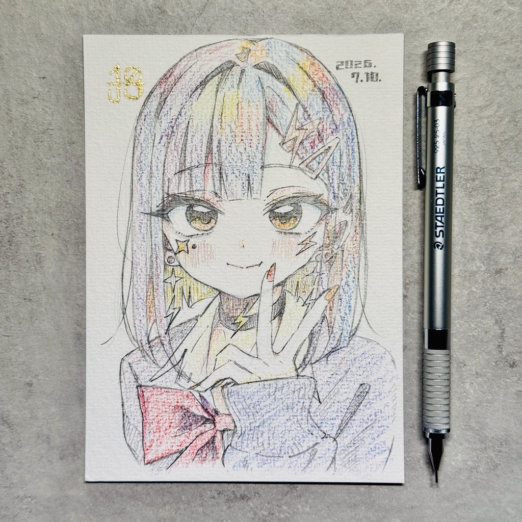【アナログ原画】ギャル雷電【限定一点モノ】