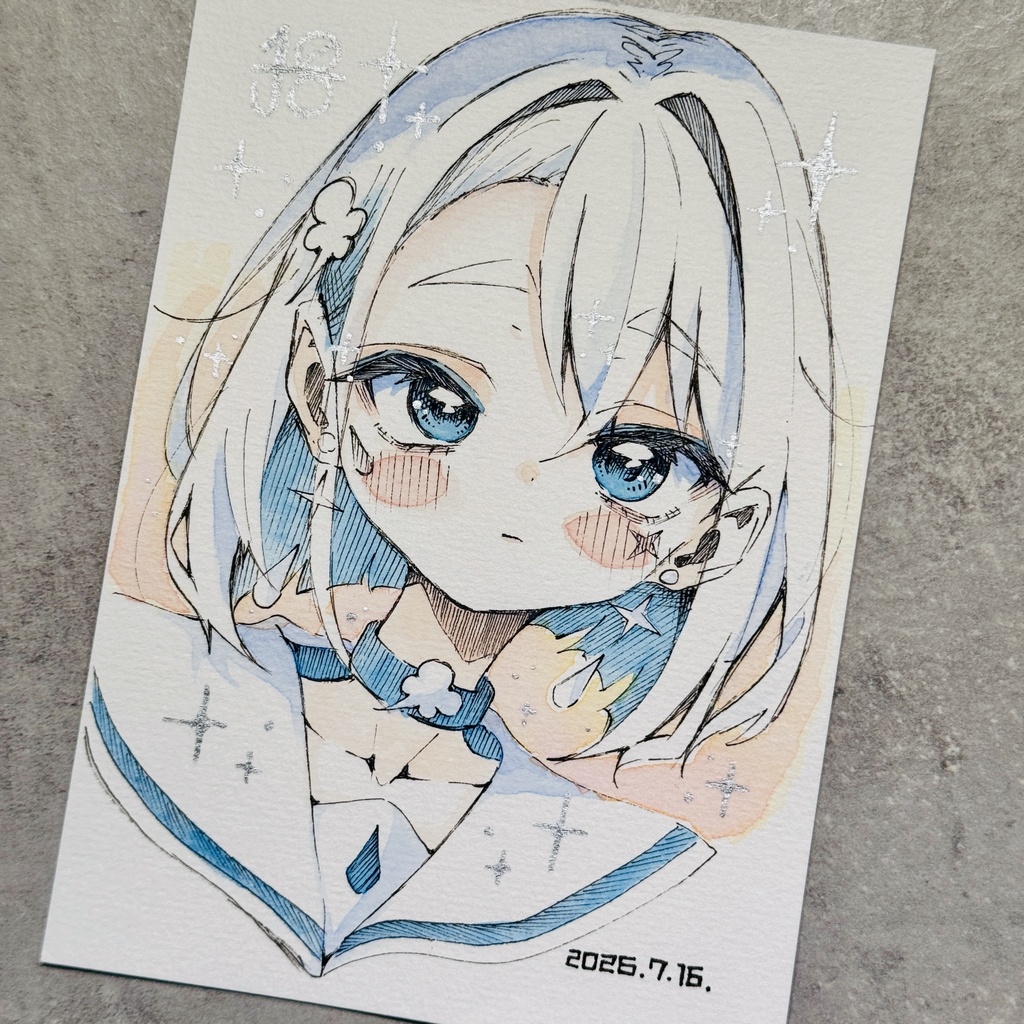 【水彩画】風天【限定一点モノ】
