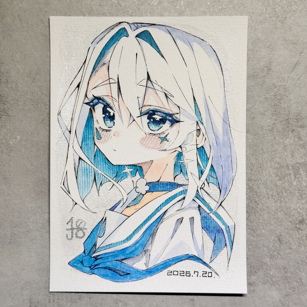 【水彩画】風天【限定一点モノ】