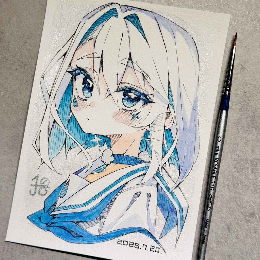【水彩画】風天【限定一点モノ】