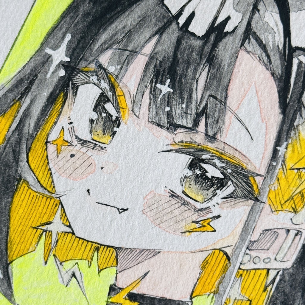 【水彩画】雷電【限定一点モノ】