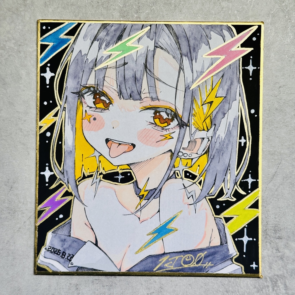 【水彩画】雷電【限定一点モノ】