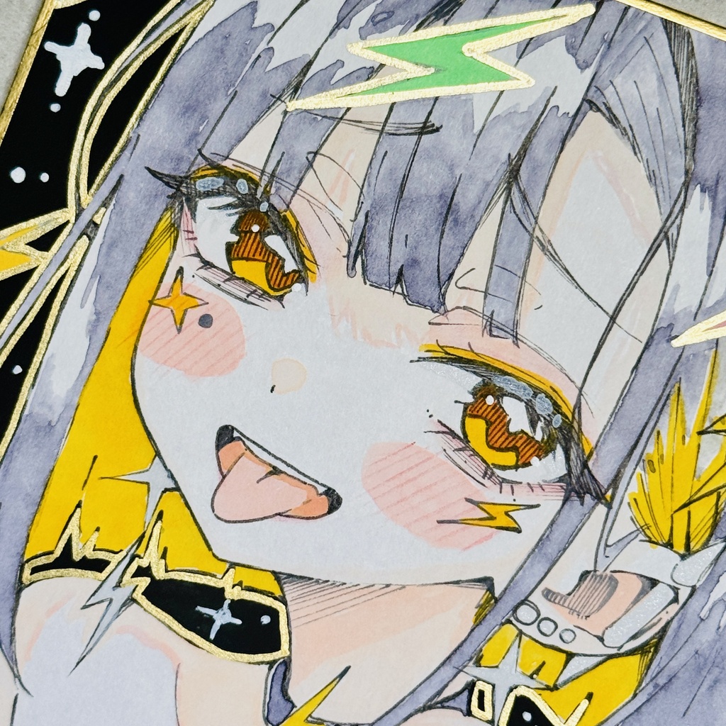 【水彩画】雷電【限定一点モノ】