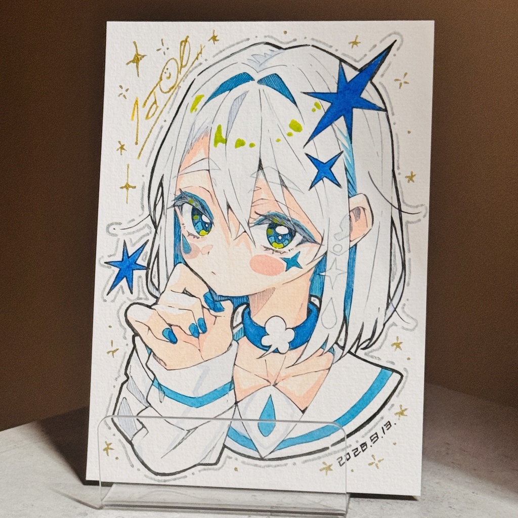 【アナログ原画】風天【水彩画】