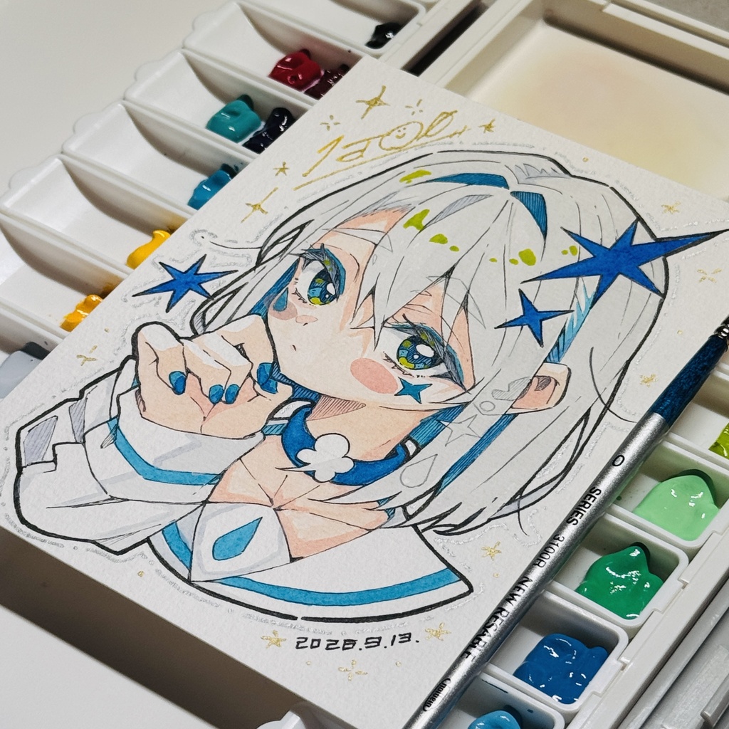 【アナログ原画】風天【水彩画】