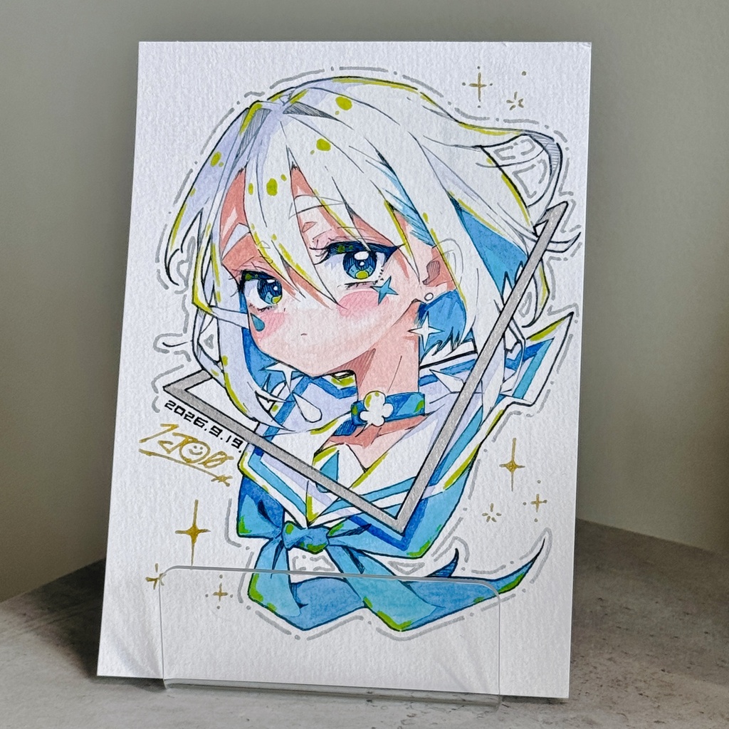 【アナログ原画】風天 Δ 【水彩画】