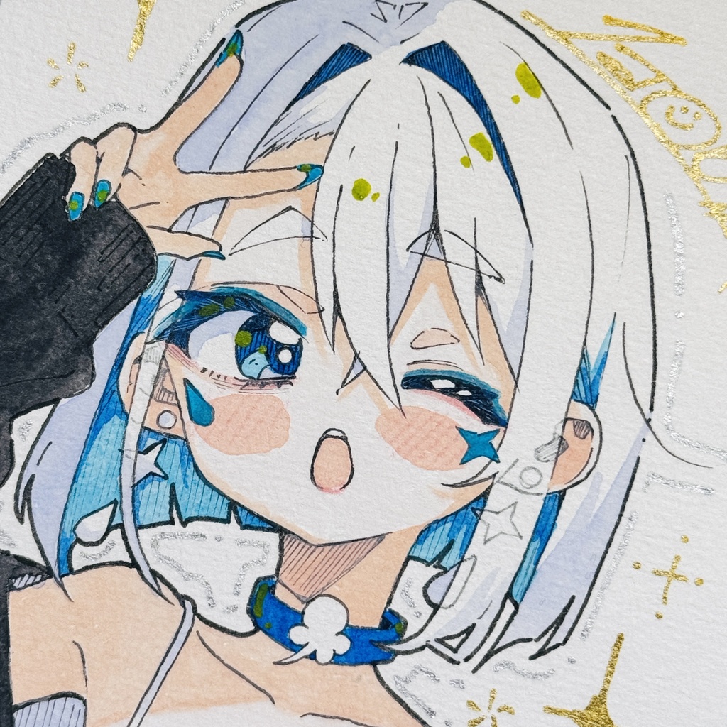 【アナログ原画】私服風天【水彩画】