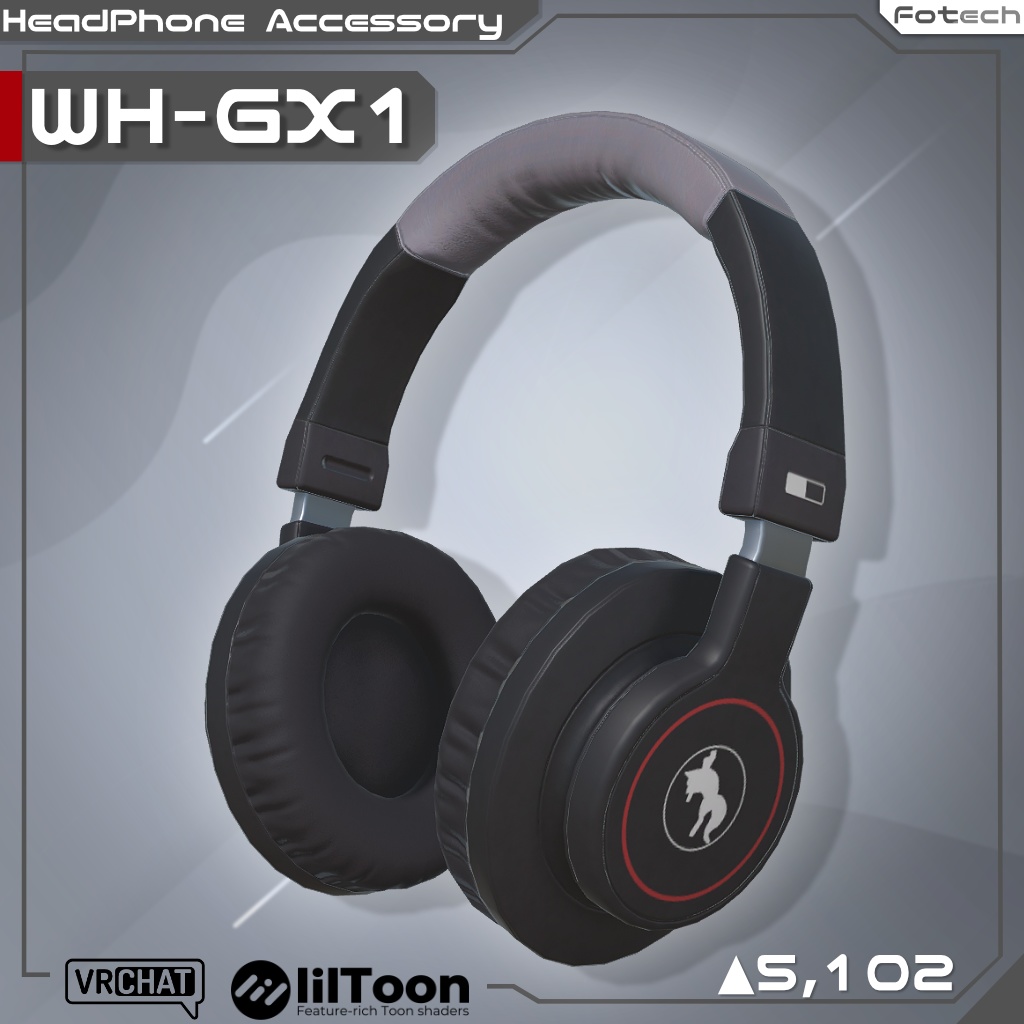 【3Dモデル】首掛けヘッドホン WH-GX1