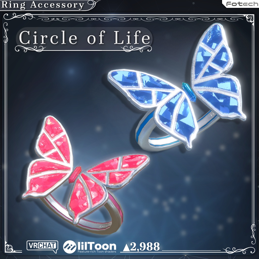 【3Dモデル】指輪モデル Circle of Life 