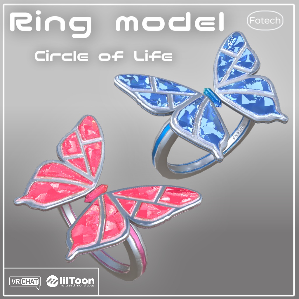 【3Dモデル】指輪モデル Circle of Life